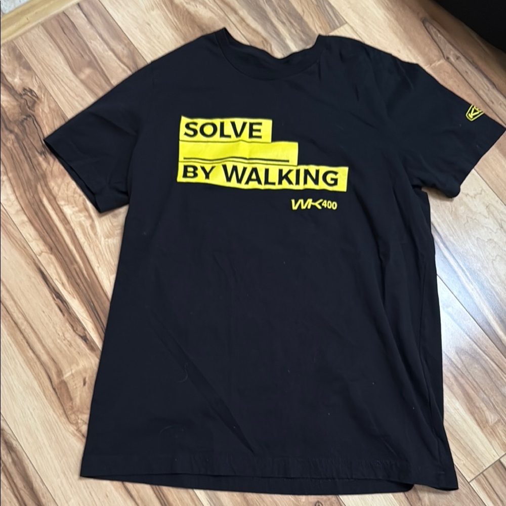 Keen Black and Yellow Short Sleeve Tee with Bold Graphic